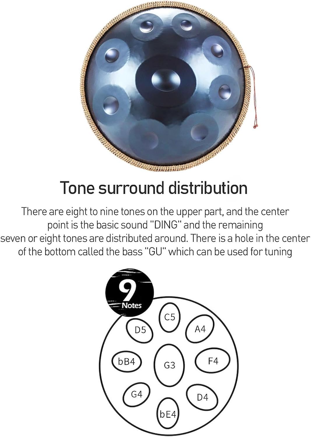 22-Inch D Minor Handpan Drum - Image 5