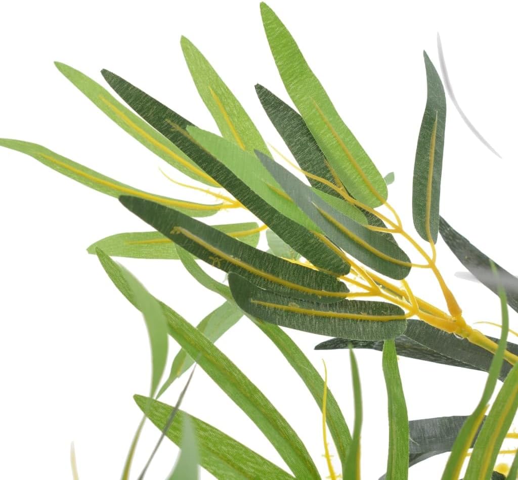 vidaXL Artificial Plant, Artificial Bamboo Plant for Home Office, Artificial Bamboo Plant Potted, Faux Plant Artificial Tree Decorative, Green 63"