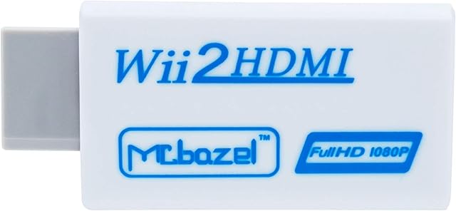 Wii hdmi Adapter,Mcbazel Wii to HDMI Converter,Full HD 1080P Video Adapter Converter With 3.5mm audio