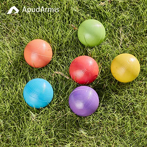 ApudArmis 3In Croquet Ball Replacement, Set of 6 Colored Replacement