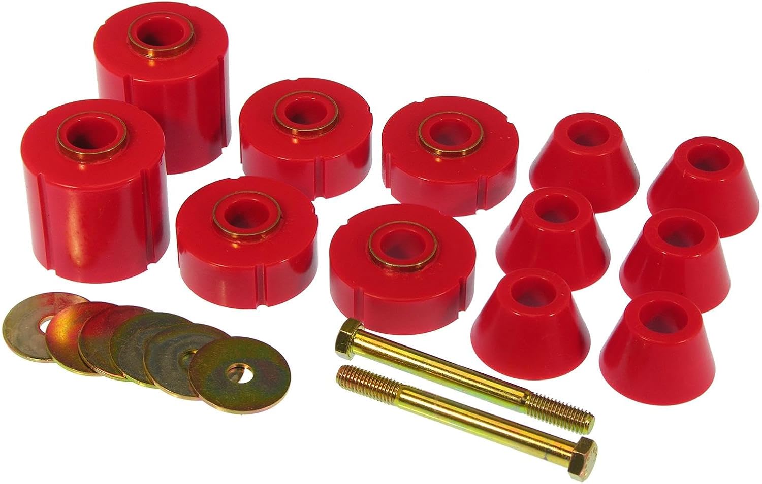 Prothane 73-80 GM Body Mount 12 Bushing Kit - Red