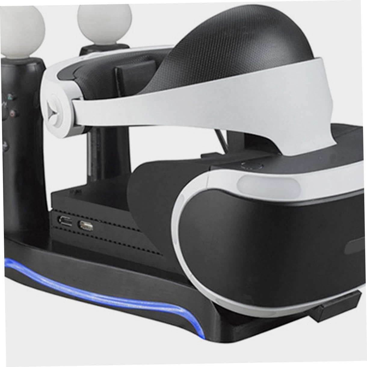 HEMOTON Supporto di Ricarica per Controller Vr, Organizer in Abs Nero, Base Multifunzione per Gaming Stazione Ordinata e Pratico Alloggiamento