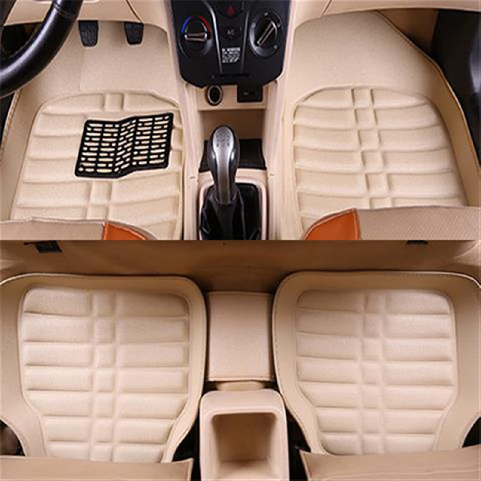 Automatten Autotapijt Voor Mini Voor Cooper R50 R52 R53 R56 R57 R58 F55 F56 F57 Voor Countryman R60 F60 Auto Vloermat Auto Accessoires Styling Auto Tapijt (Kleur : Coffee