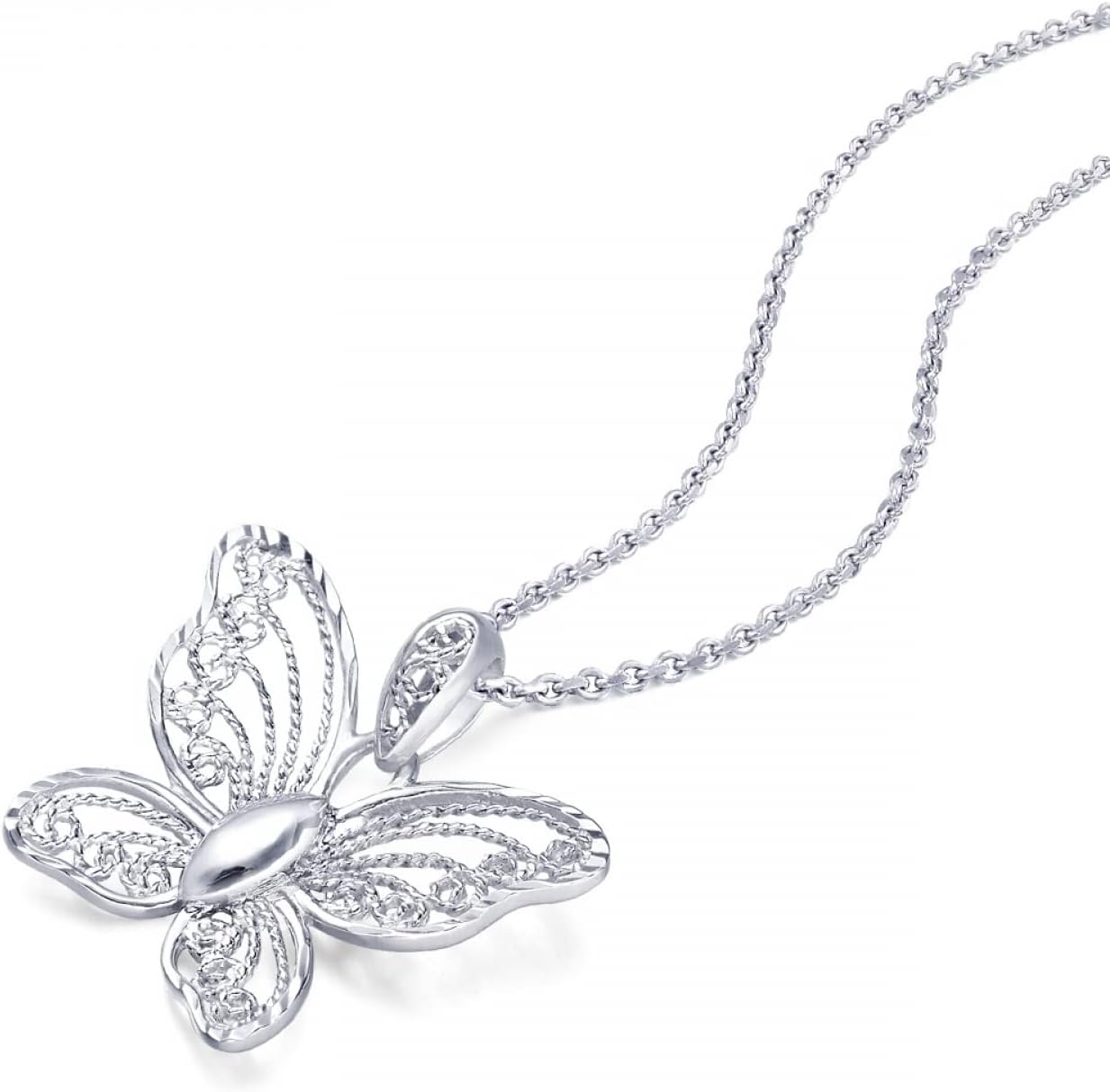 CHOW SANG SANG 950 Platinum Daily Luxe Butterfly Pendant for Women 85860P | Not Include the Necklace