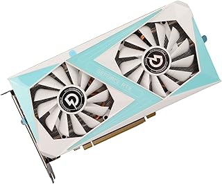 Placa gráfica RTX2060, placa gráfica para jogos GDDR6 de 6 GB 192 bits placa gráfica HDMI 3DP com ventilador duplo com placa PCB, placa de vídeo 1365 MHz 10500 MHz PCIE 3.0 Desktop PC placa gráfica pa