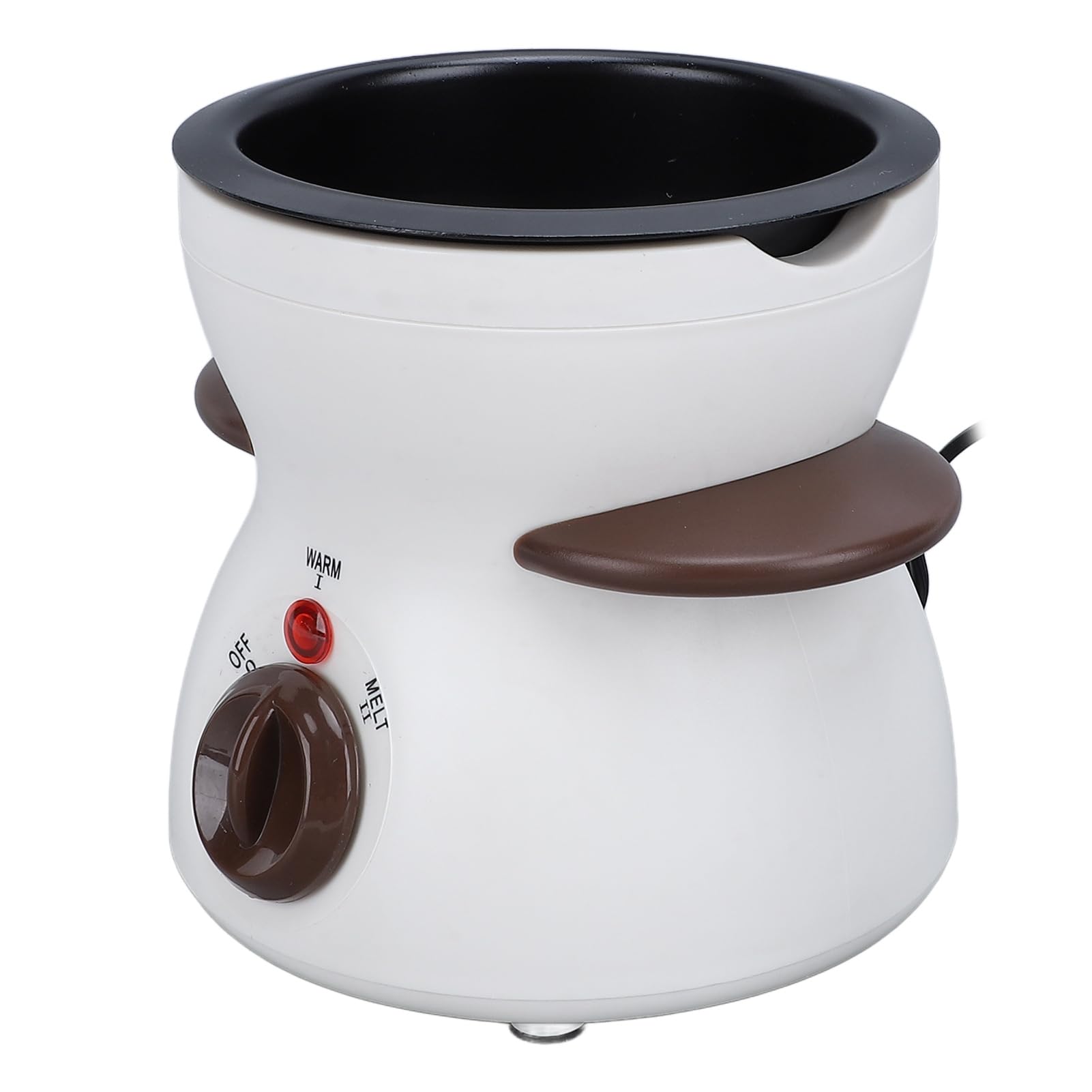 Jectse Mini Set di Pentole per Fonduta Elettrica, Set per Fonduta di Cioccolato capacità 25 W 200 Ml con Forchette da Immersione per la Casa (Spina Europea 220 V)
