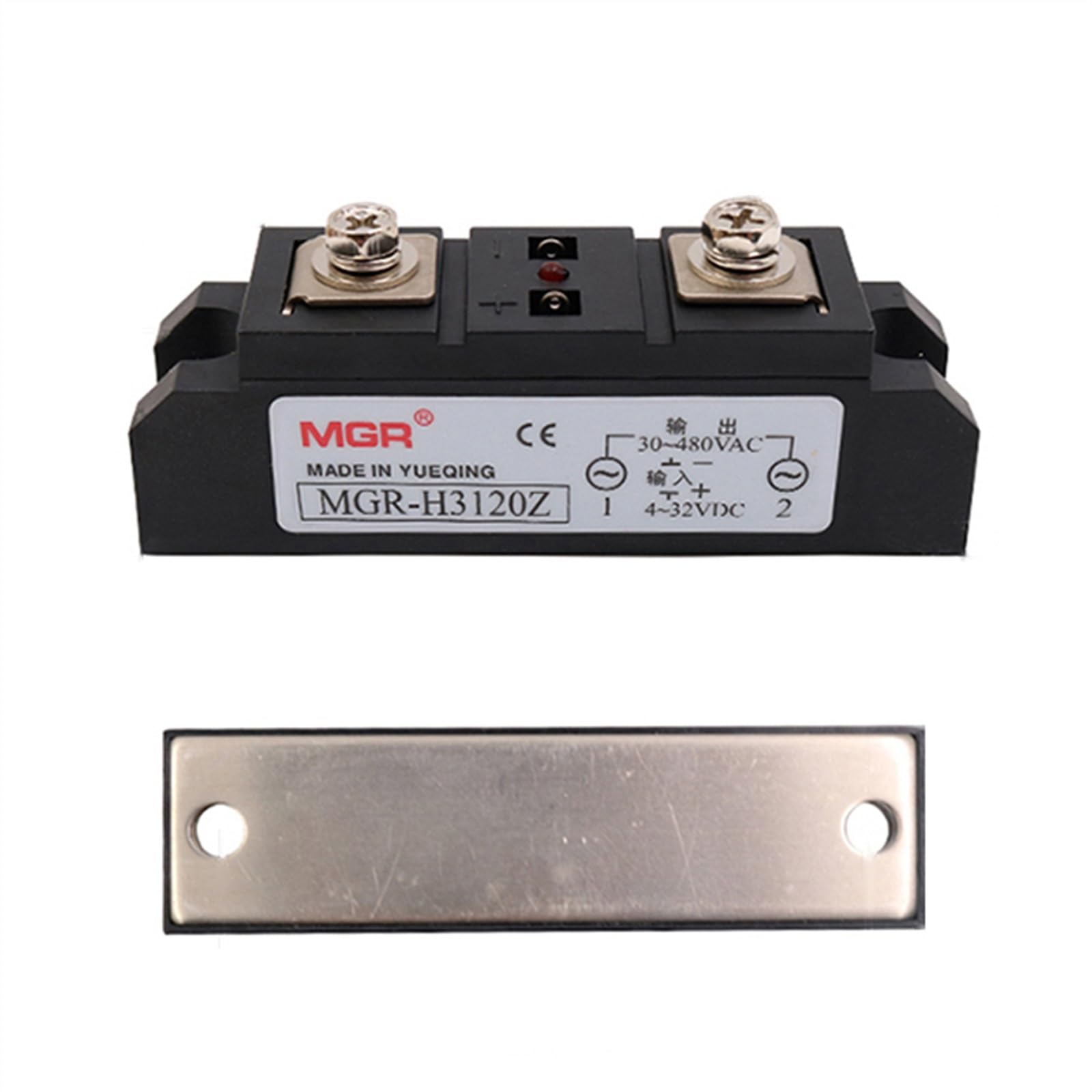 60A 80A 100A 120A 150A 200A 300A 400A SSR Grado industriale Monofase DC Controllo AC Relè a stato solido 220V MGR-H3120(120A (DC-AC))