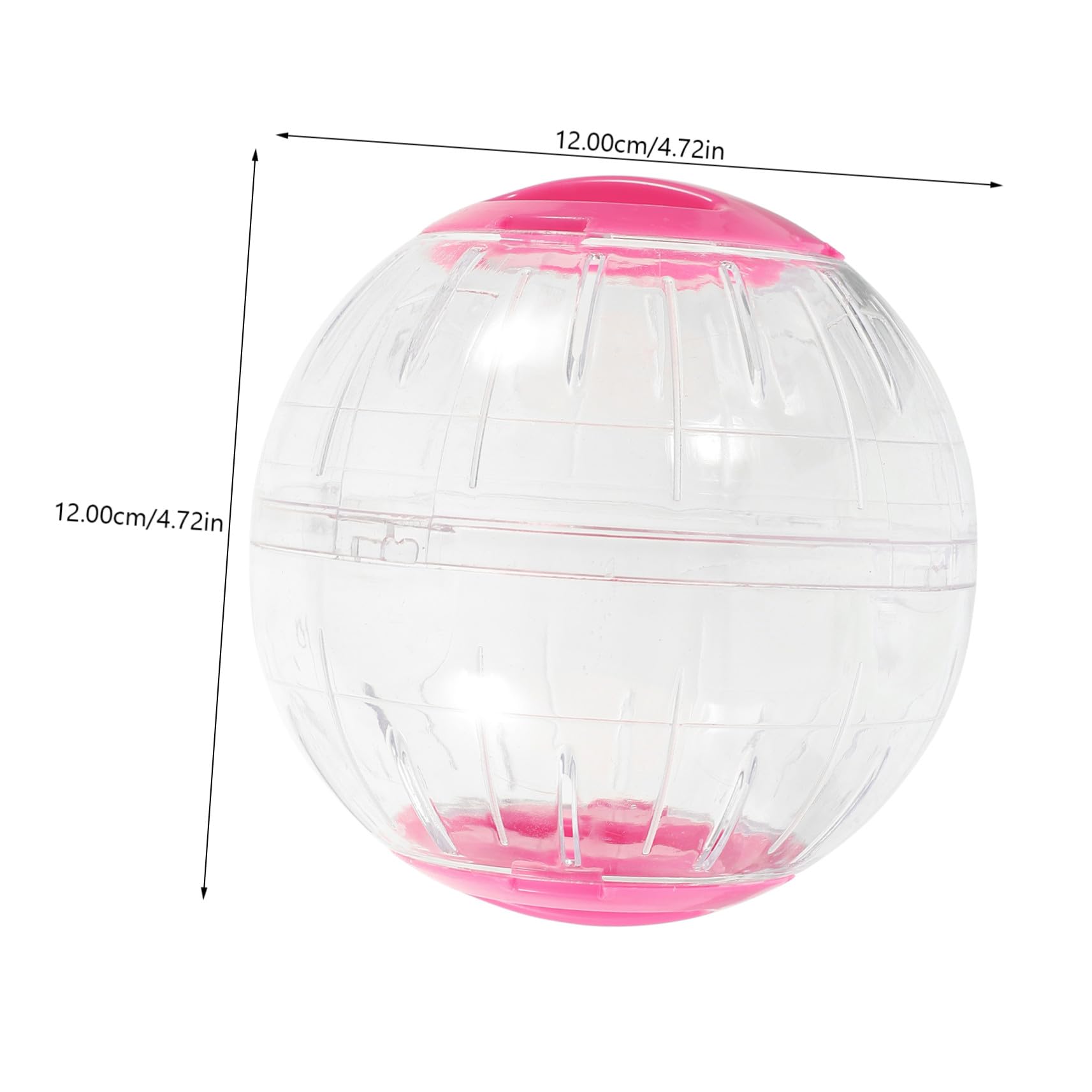 Sosoport Boule D’Exercice Silencieuse pour Hamster, Lot de 4 en Plastique | Observation Transparente, Forme Ronde Légère, pour Souris et Gerbille, Usage Intérieur et Extérieur