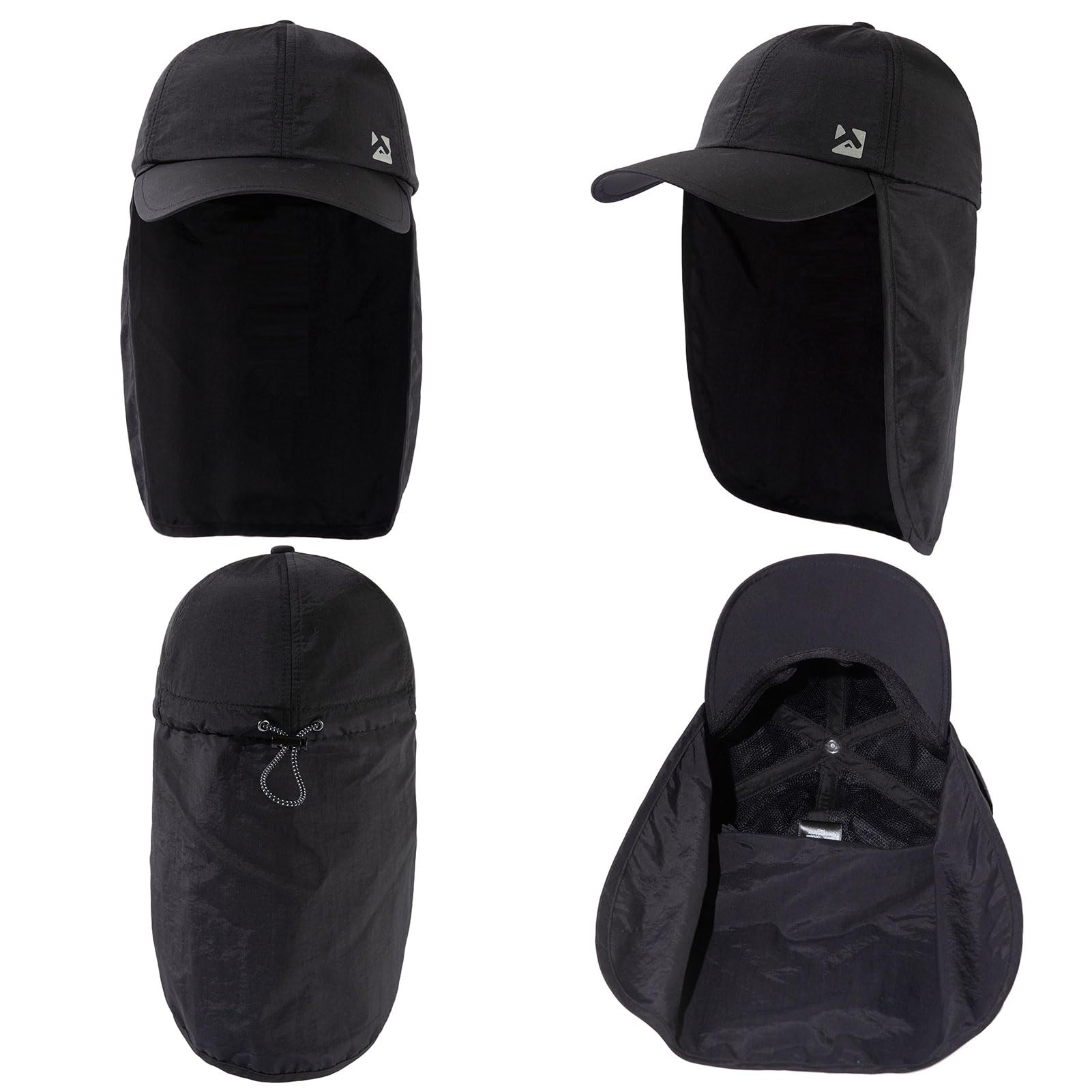 TOP-EX L/XL/XXL UV50+ Gorra de béisbol impermeable con solapa para el cuello