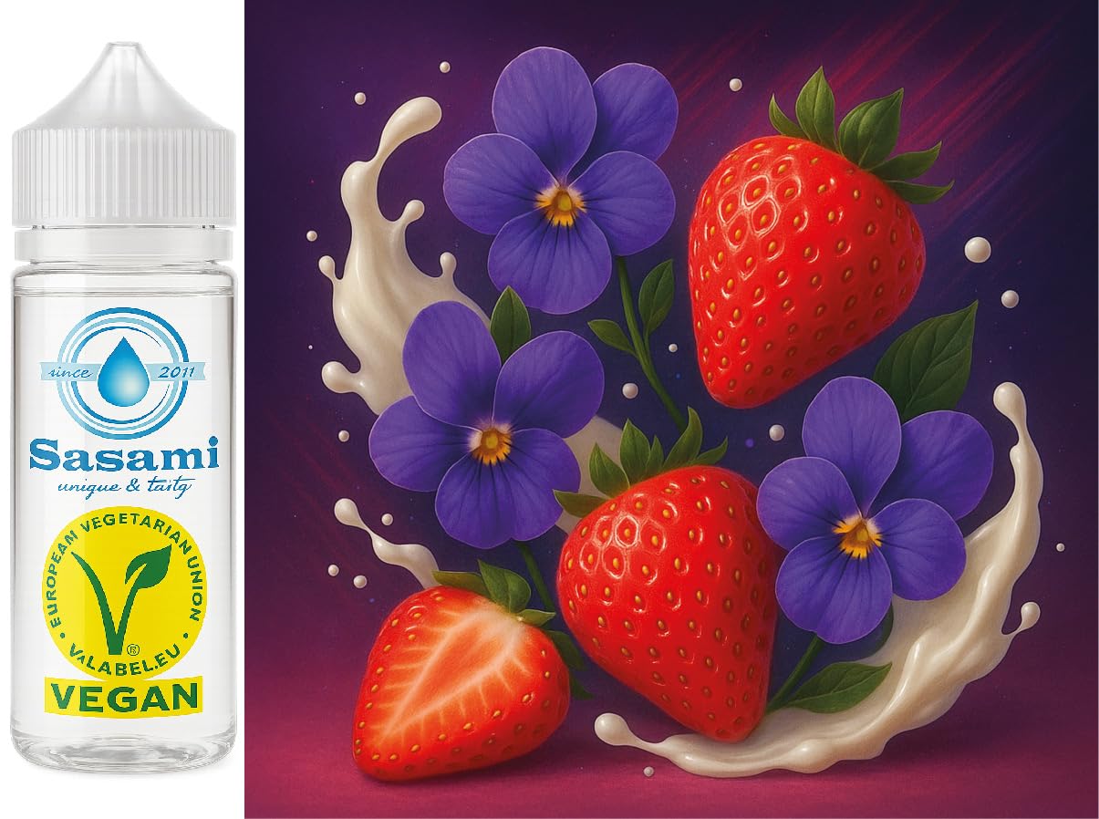 Blush Berry Cream - violette fraise crème arôme concentré - Vegan - Sasami - 100 ml