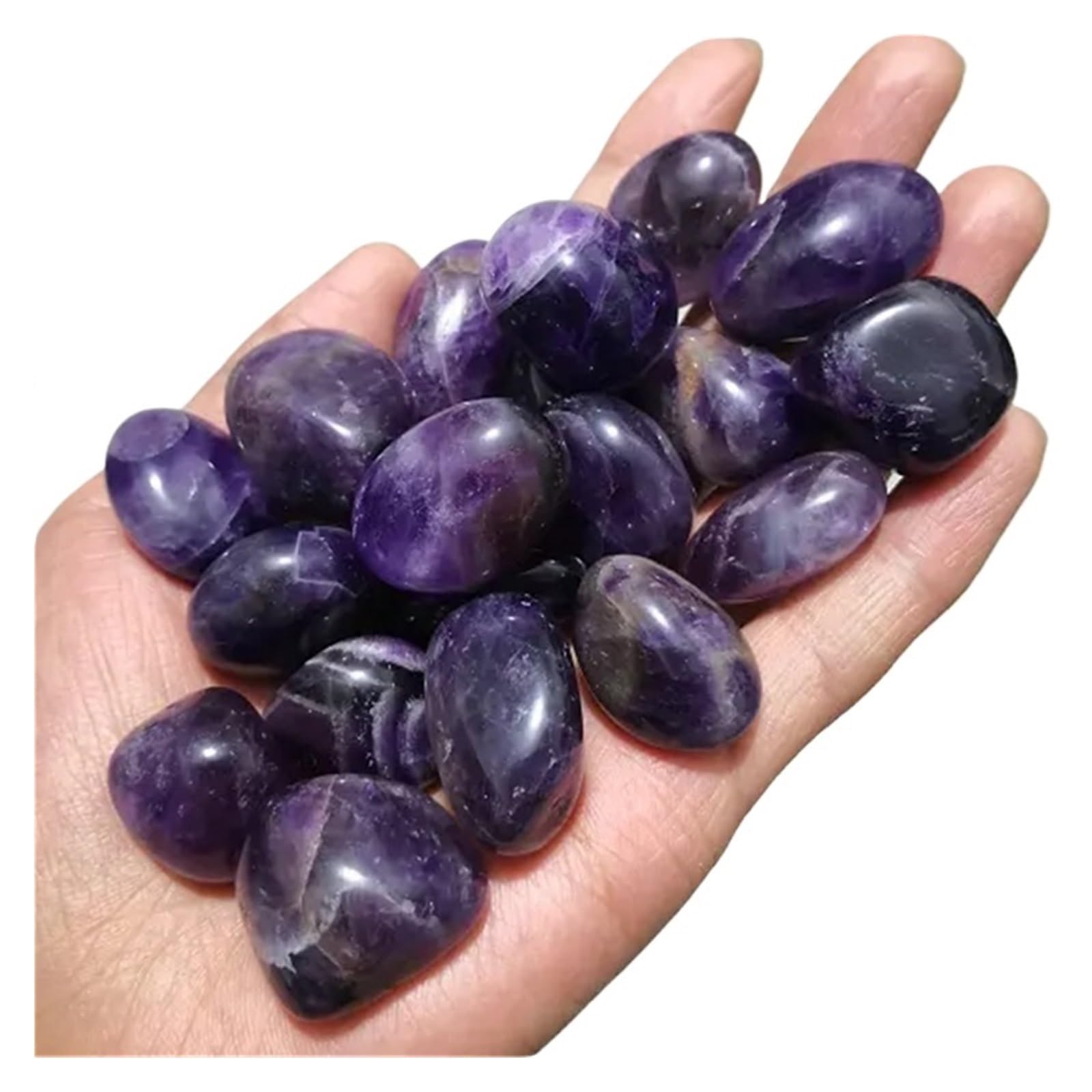 Substrato Naturale in Quarzo per acquari, Ghiaia for Acquario Multicolor Cristalli di Quarzo 20-30mm 100g Confezione da 4-8 Pz(Color 9)