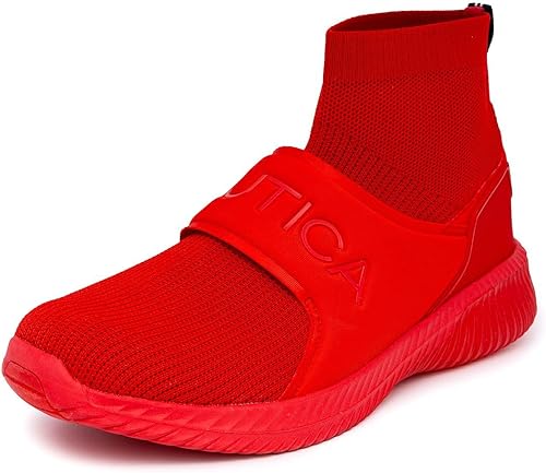 Nautica Tenis altos para hombre con soporte extra en el tobillo (sin cordones y con cordones)