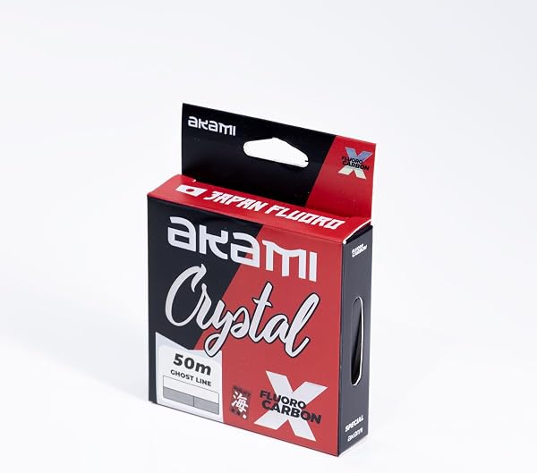Akami CRYSTAL FLUOROCARBON – Fluorocarbon Pro-Level Tecnologia Giapponese, Alta Resistenza, Basso Allungamento - 4