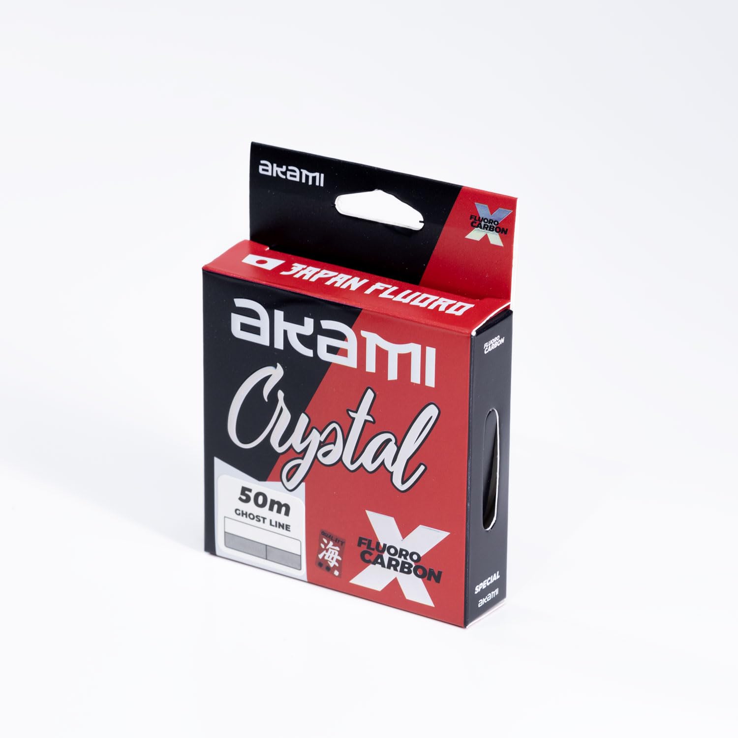 Akami CRYSTAL FLUOROCARBON – Fluorocarbon Pro-Level Tecnologia Giapponese, Alta Resistenza, Basso Allungamento