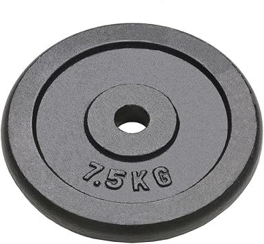 40 kg Cast Iron Weight Plate for Barbell Dumbbell and Curl Bar with Stamped Weight for Strength Training