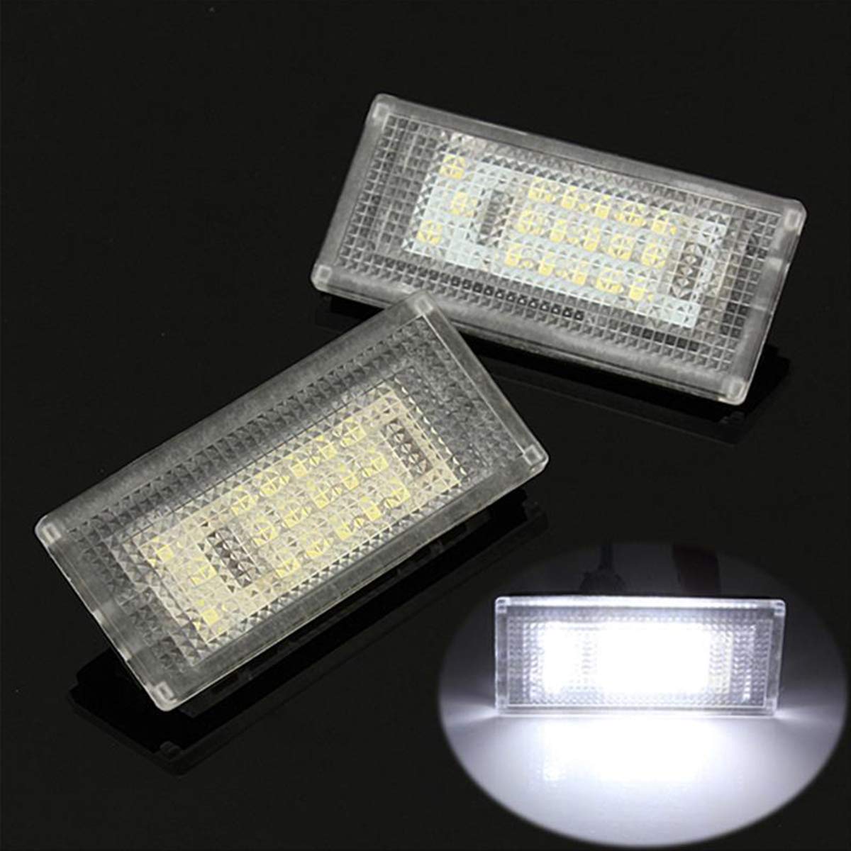 MOLEAQI 2X LED Lampe de Plaque d'immatriculation de Voiture 8T0943021 Accessoires