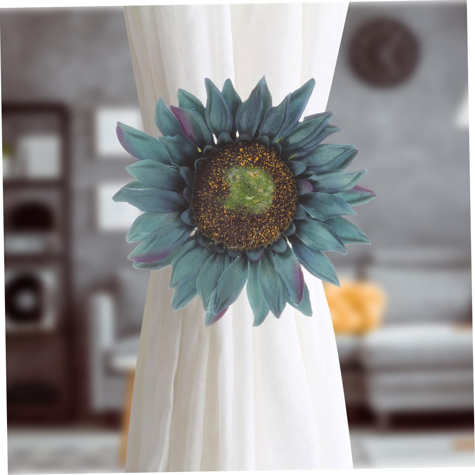 10stücke Sonnenblumen Vorhang Raffhalter Dekorative Gardinenbinder Clips Für Schlafzimmer Und Wohnzimmer Installieren Ohne Bohren Starker Halt Langlebiges Material