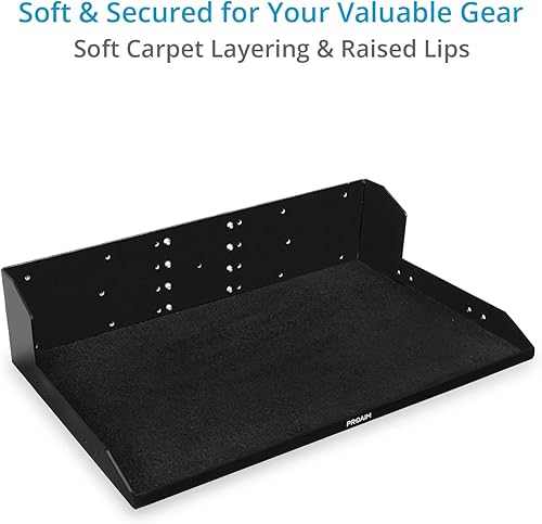 Miniatura 4 de Proaim Bandeja de estación de trabajo Alpha para portátil y estuche. para soportes en C o cualquier poste con diámetro. Rango de 1.496 in-1.969 in