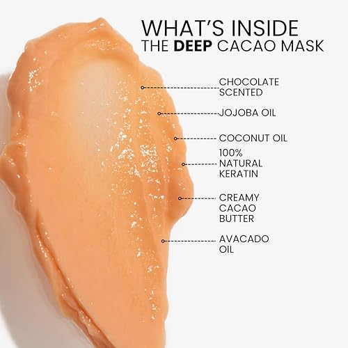 Miniatura 6 de Lasio Hypersilk Deep Cacao Repair & Deep Moisture Mascarilla para el cabello - Hidrata, reconstruye los lazos capilares, repara el daño con