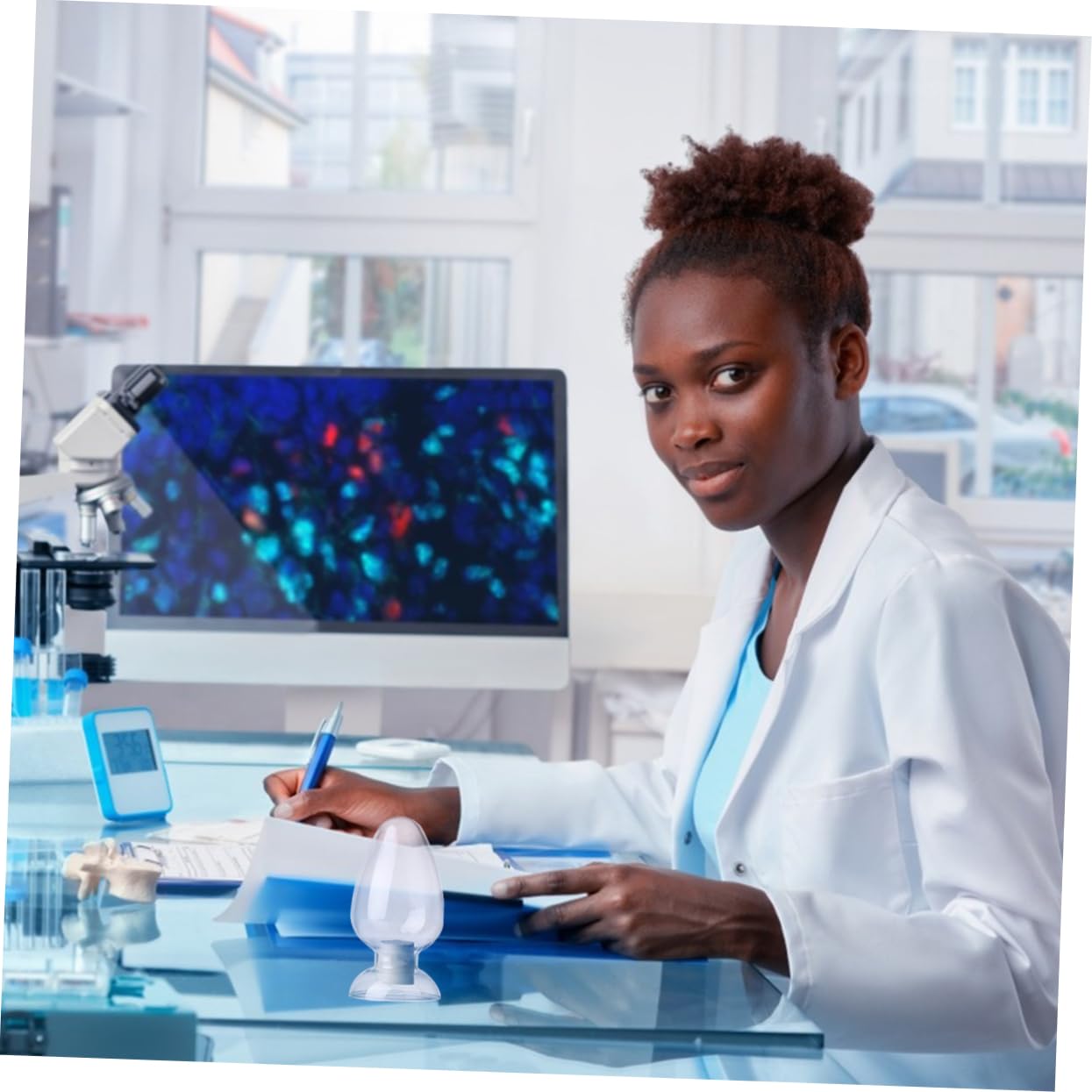 FUNOMOCYA 2pcs Bottle Lab Glassware Lab Test Tube Laboratory Glassware Clear Test Tube