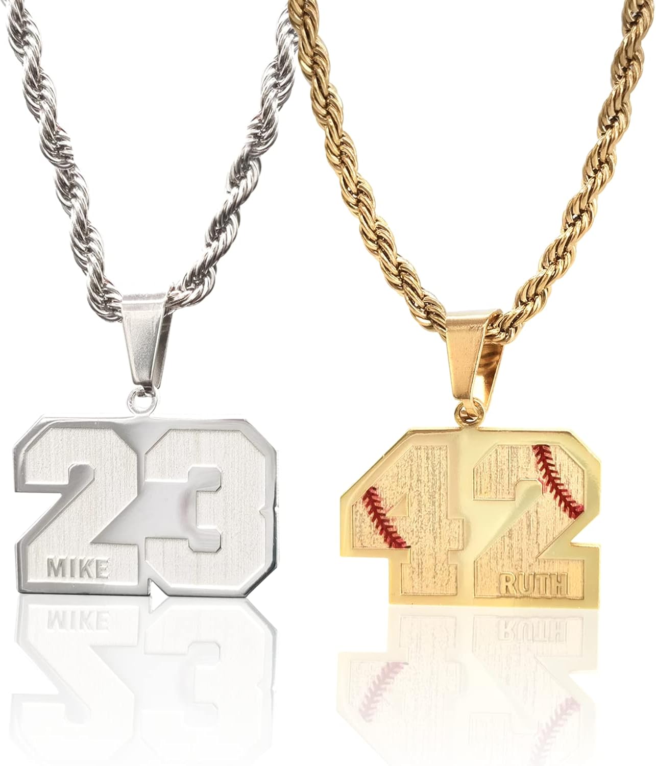 Custom Lucky Number Pendant Necklace 