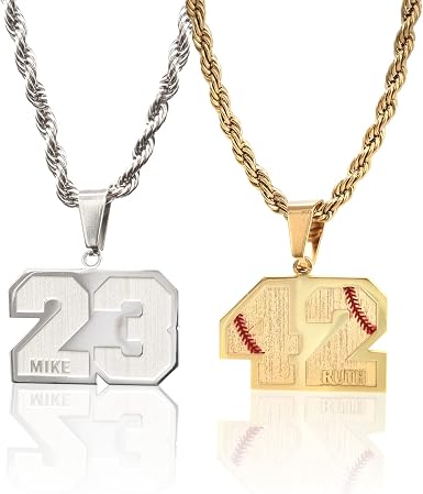 Custom Lucky Number Pendant Necklace 