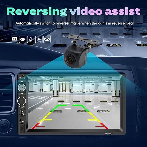 Miniatura 26 de KUNFINE Universal CarPlay/Android Auto Autoradio Android FM Radio Navegación del Coche Estéreo Pad Reproductor Multimedia GPS 7 "IPS Pantalla Táctil