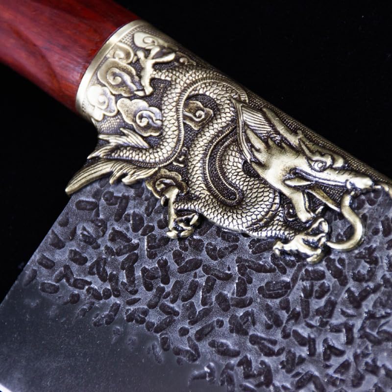 Meat Cleaver,Cleaver Knife 8.5 Inch Chopper Knife Sharp Cleaver Machete Hatchet Cutlery Longquan Kitchen Knives Meat And Poultry Tools Handmade Forged Knife