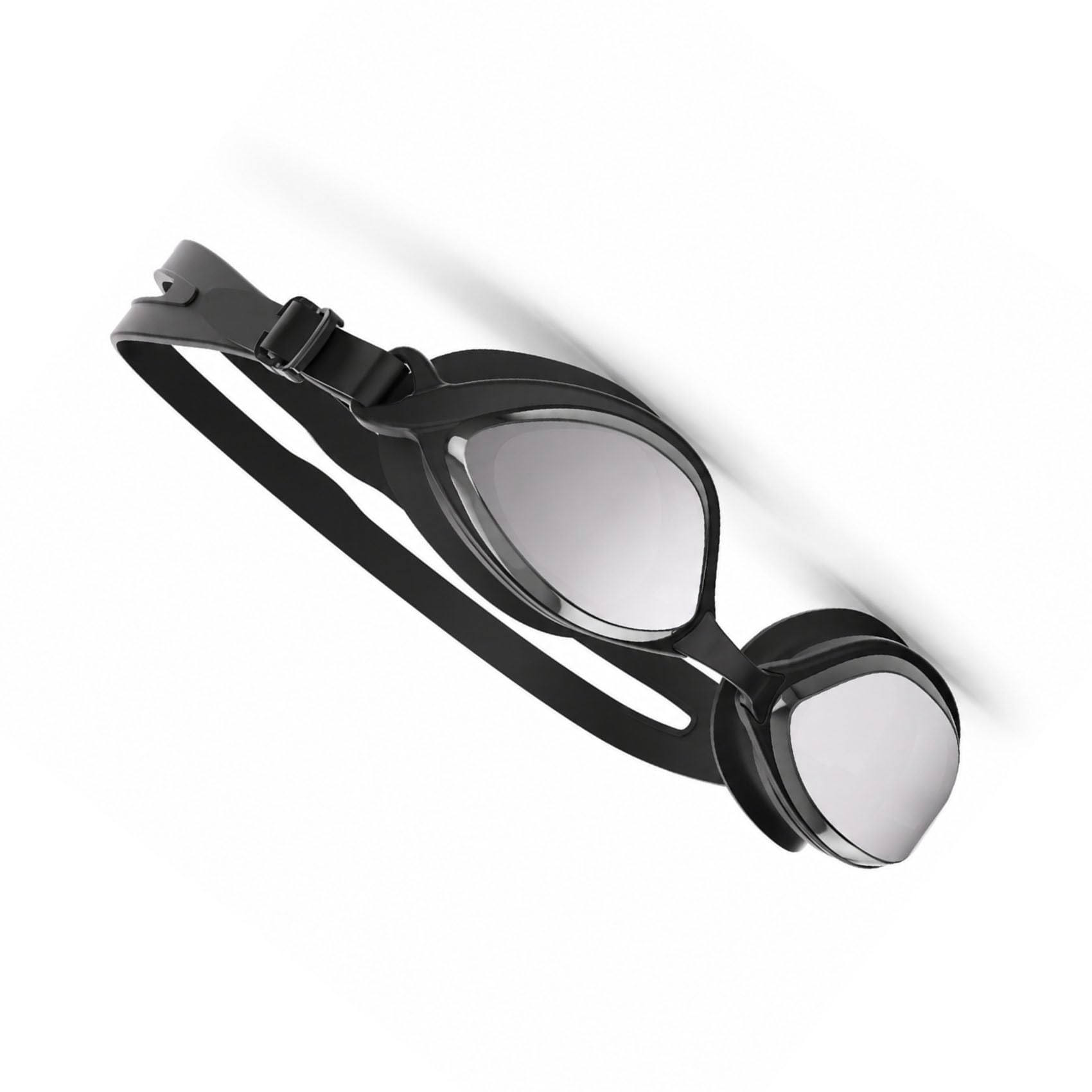 Neusaro Swimming Goggles Adult Men swim goggles Women ladies Anti-Leak Anti-Fog,Light Silver Grey Feather