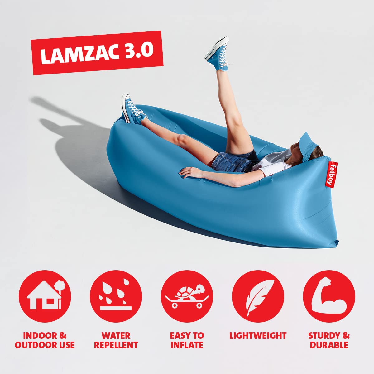 Amazon.co.jp: Fatboy Lamzac 3.0 空気注入式ラウンジャー – 大人&子供