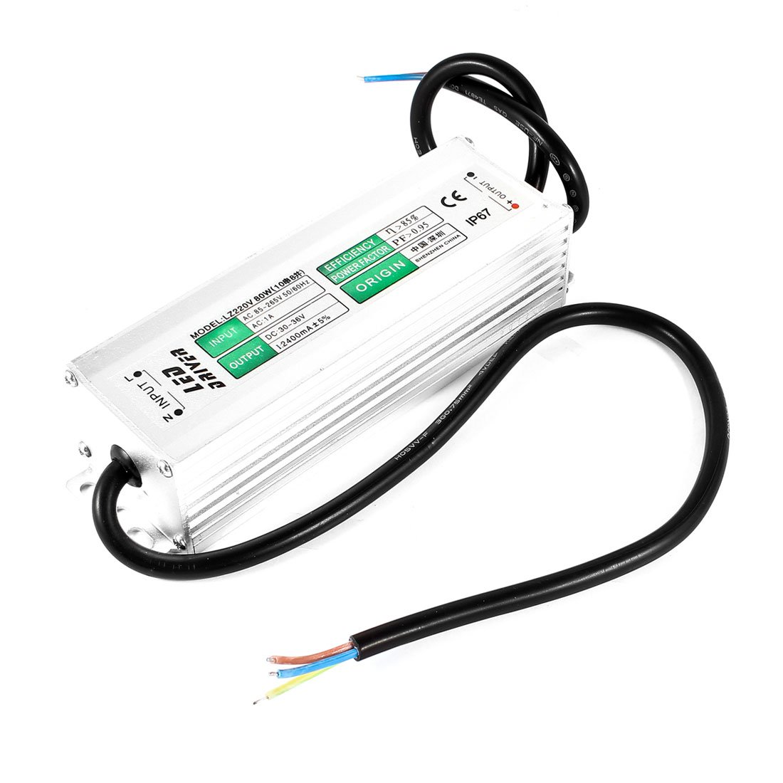 transformateur, Alimentation électrique for Pilote LED DC 30-36V, étanche IP67, AC 85-265V, 80W