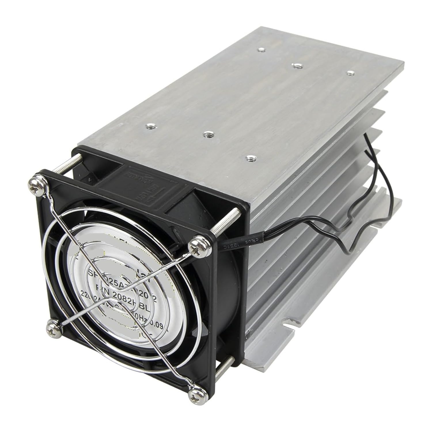 Fhsh01f-150 150 * 100 * 80 Mm 80a Three Phase Solid State Relay SSR Aluminum Heat Sink Radiator with 220vac Fan and Protective Cover