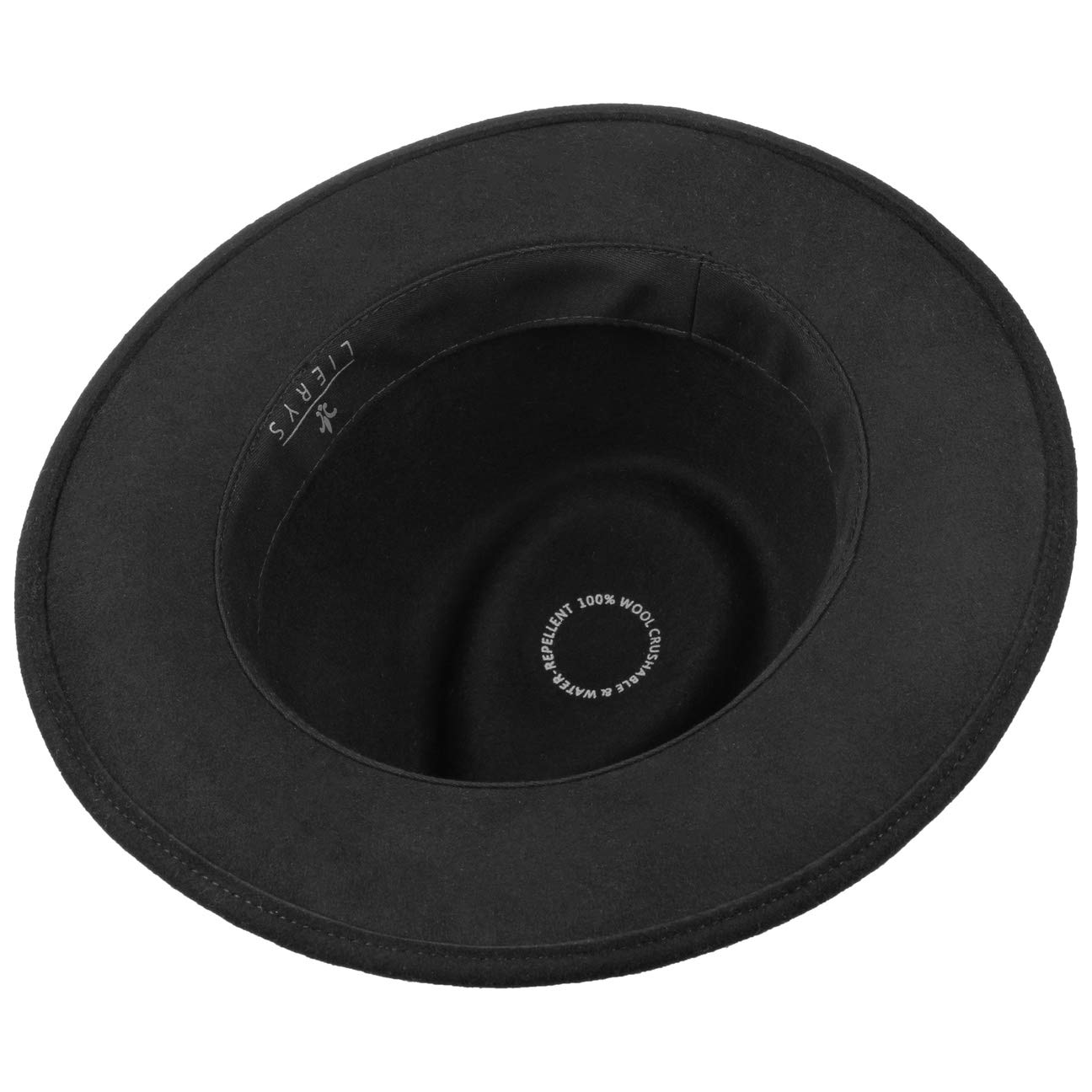 LIERYS Pate Fedora-Hut Bogart Wollfilz Damen und Herren Sommer Winter