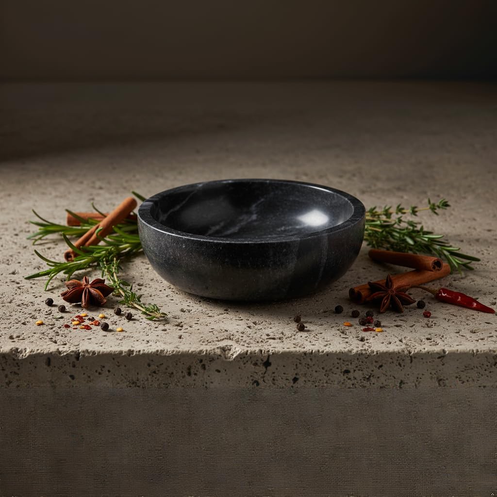 NikkisPride Handmade Marble Household Multi- Utility || Home Decor Kitchen Decor Garden Decor Bowl-image-13