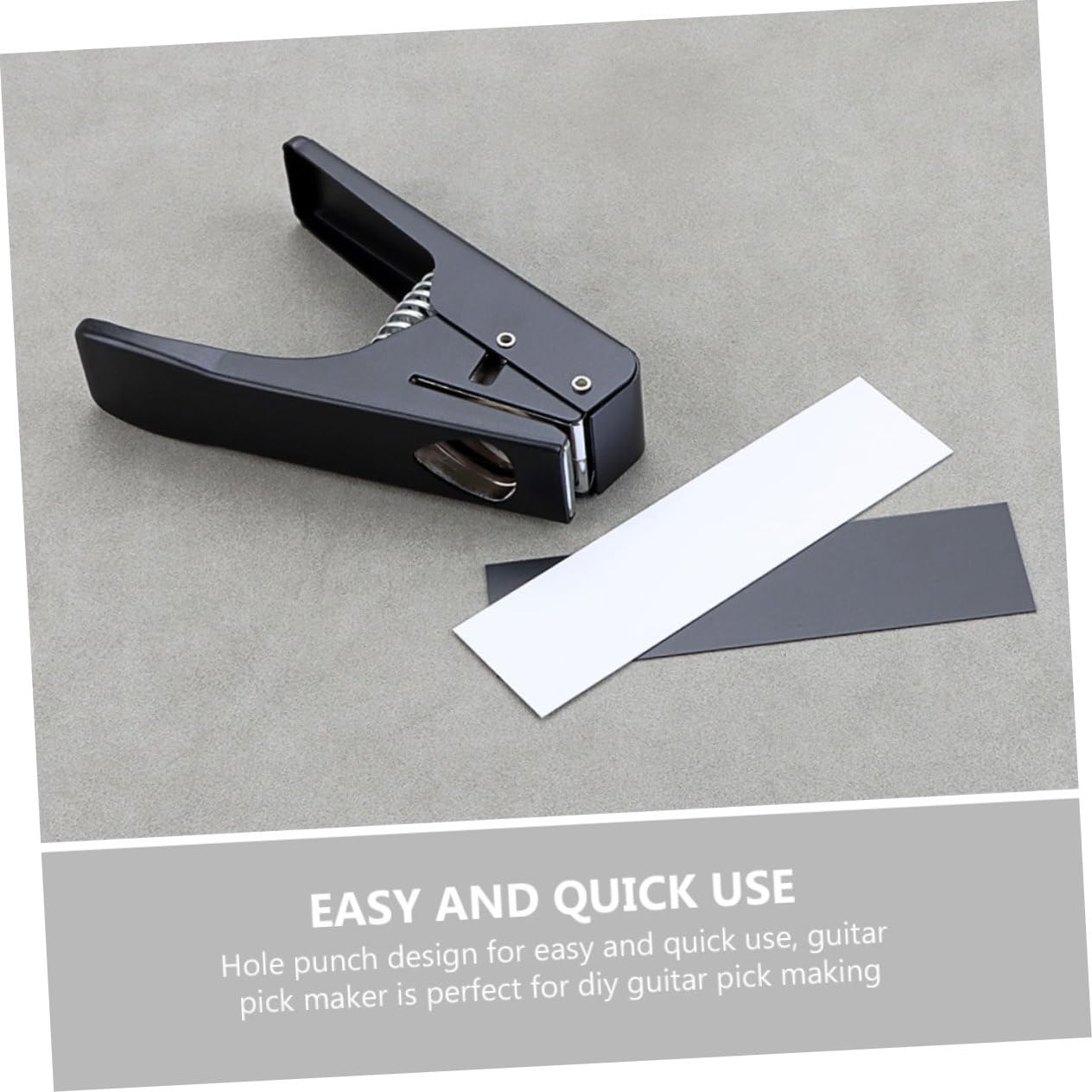 Yardwe Punzonatrice per Chitarra Kit per Punzonatura Strumento Portatile per Creazione Plettri Accessori per Costruzione Chitarra Punzone per Liutaio Taglierina per Plettri