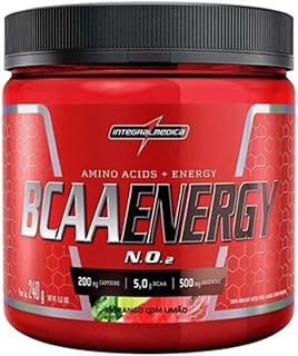 BCAA Energy N.O2 - Morango com Limão, IntegralMedica, 240g