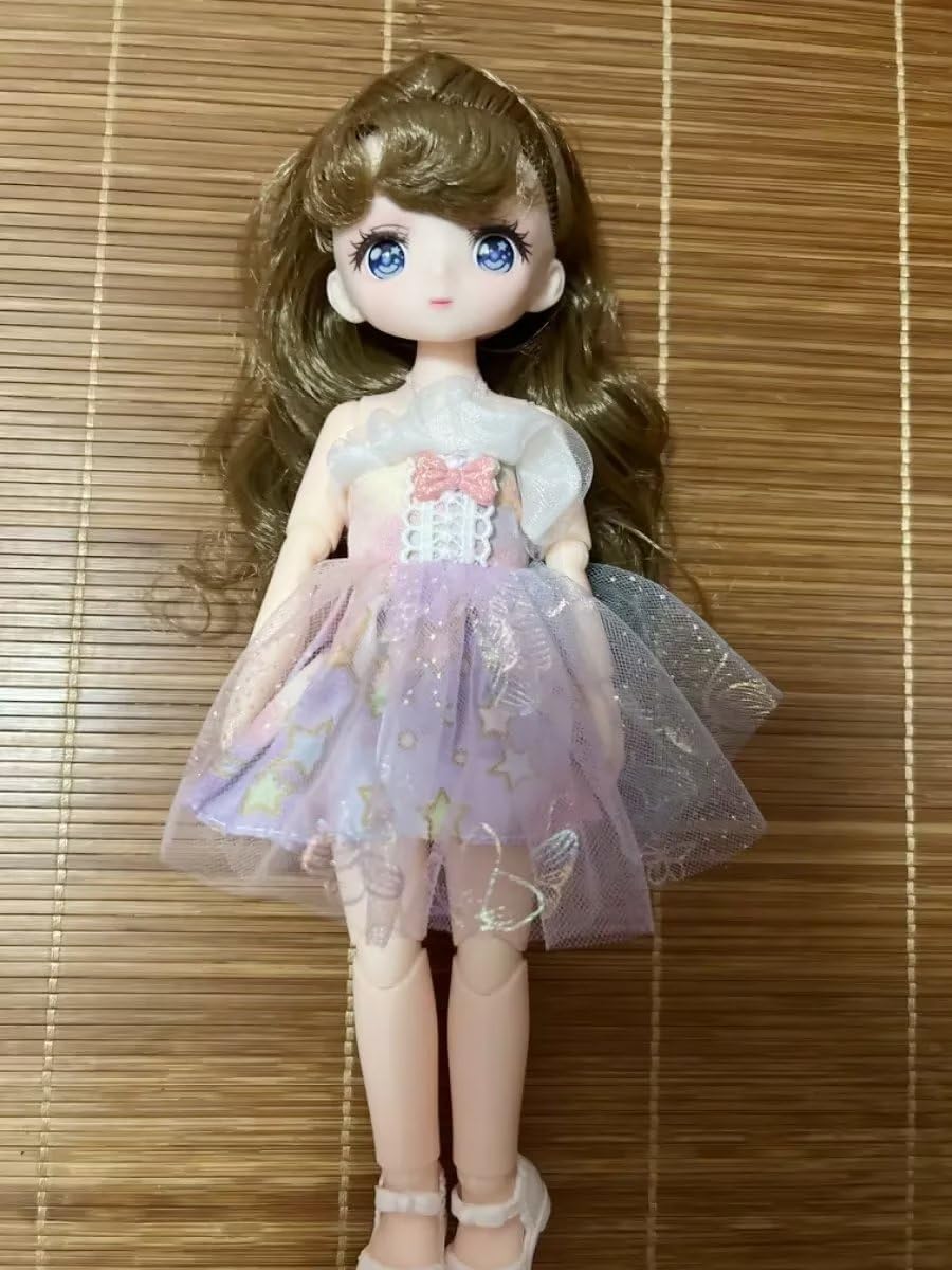 Anime BJD Doll 1/7 SD Dolls 9 Inch 18 Ball Jointed Doll DIY Toys with Clothes Outfit Shoes Non-Adjustable Hair Makeup,Best Gift for Girls Kids Children - Y image 4