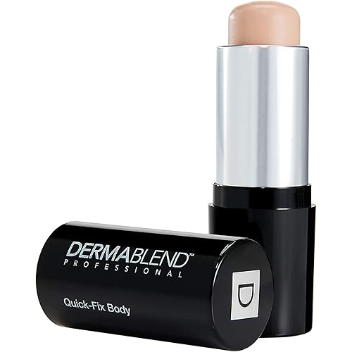 Dermablend Quick-Fix Body Makeup Full Coverage Foundation Stick, Water-Resistant Body Concealer for Imperfections & Tattoos, 0.42 Oz