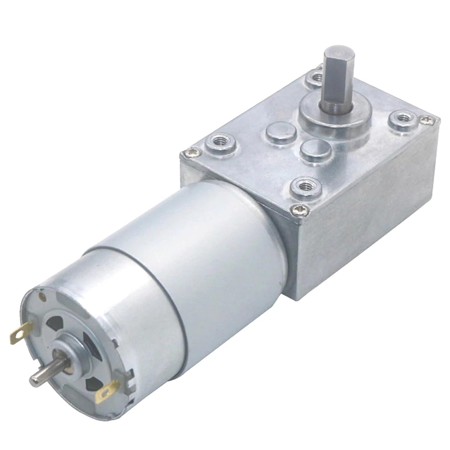 5840 555 DC Worm Gear Motor 12V 24V Forward and Backward Adjustable Speed Self Locking Worm Gear Motor Reducer Gearbox(Speed Controller,260 RPM_24V C Type)