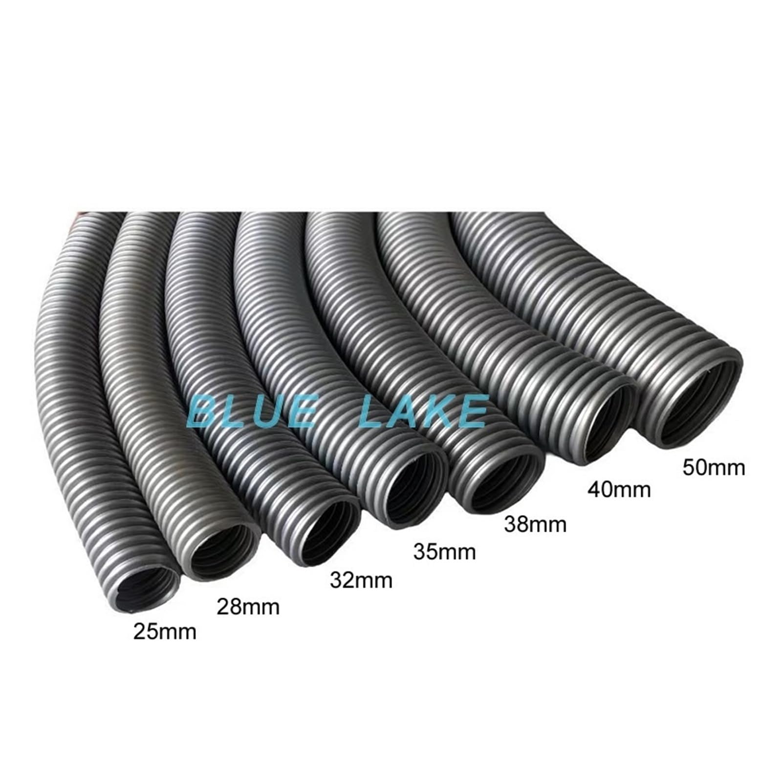 Aspirapolvere Generico Tubo Flessibile Interno 25mm 28mm 32mm 35mm 38mm 40mm 50mm Soffietto Cannucce Parti Durevoli For Aspirapolvere(ID 40mm OD48mm x8m)