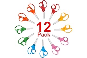 12 Packs Kids Scissors, Scissors for School