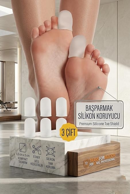 3 Çift Baş Parmak İçin Silikon Koruyucu Pro-Comfort Silikon Parmak Kalkanı 711553