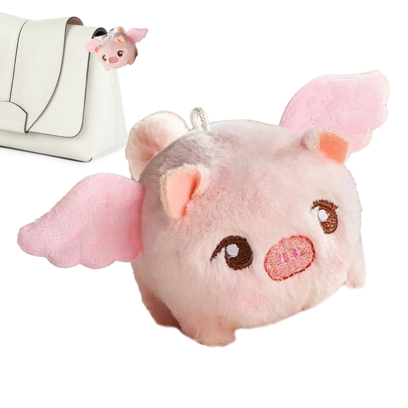 Amazon.co.jp: 豚のぬいぐるみ,かわいい小さな空飛ぶ天使の豚の人形