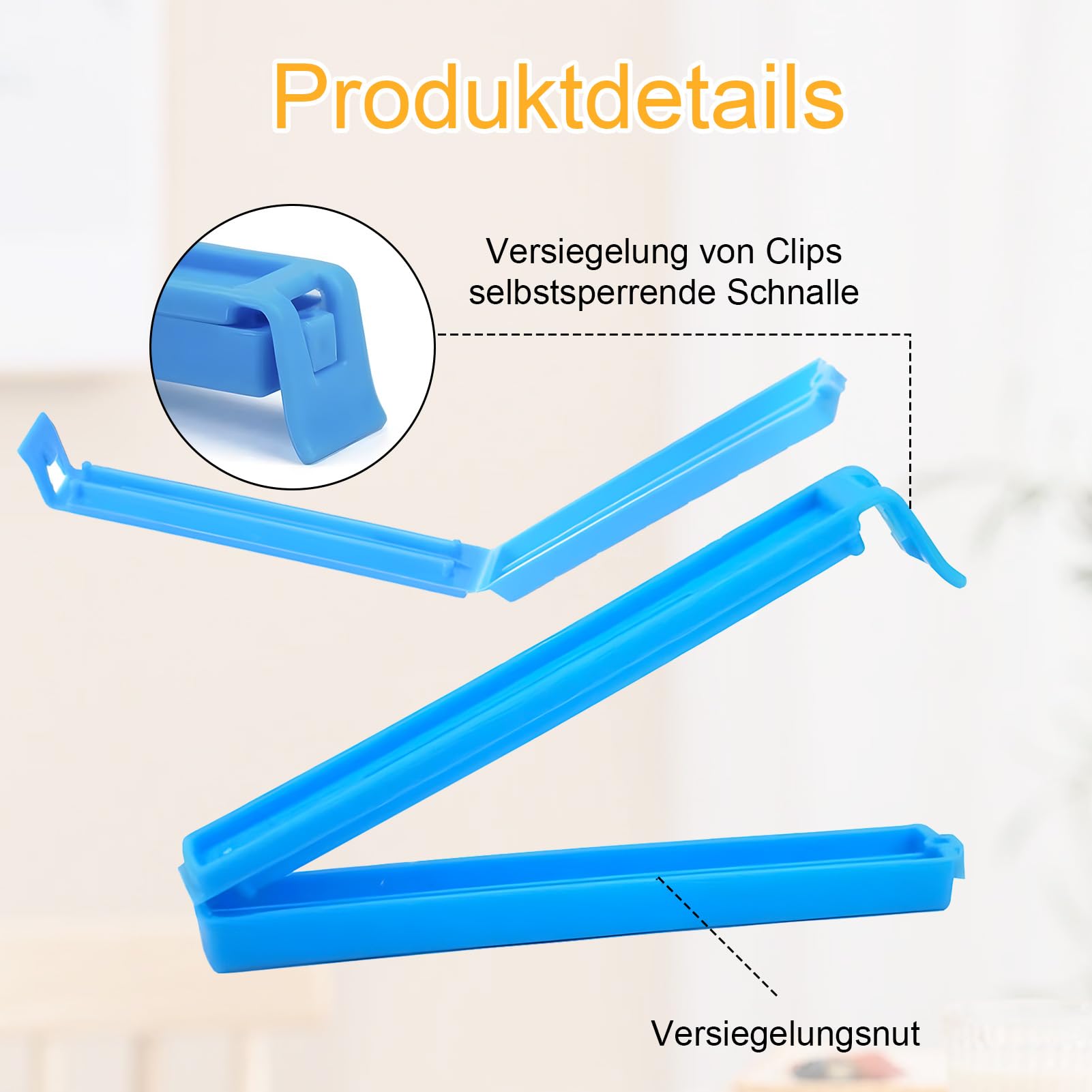 40 Clip Per Sacchetti In Plastica Riutilizzabili – 3 Misure (7, 9, 11 Cm) Per Dolci, Snack E Alimenti