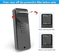 Vista 3 de Symcode Escáner de código de barras Bluetooth 2D inalámbrico con pantalla de visualización con clip de succión magnético, mini biblioteca, libro
