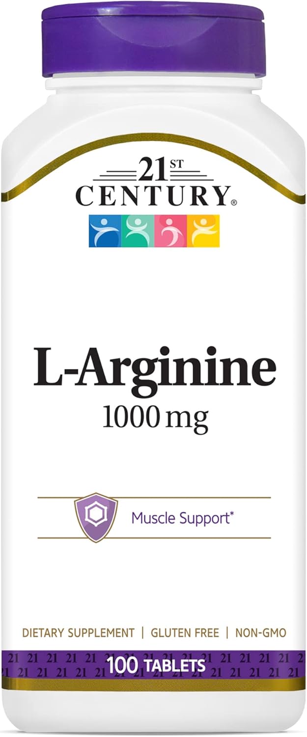 21st Century L-Arginine 1000mg, Maximum Strength 100 ea : Health & Household
