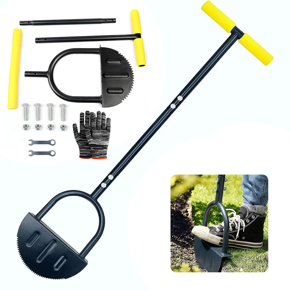 Tagliabordi A Denti Manuale - Tagliaerba Bordi Prato Con Impugnatura A T - Foto 9