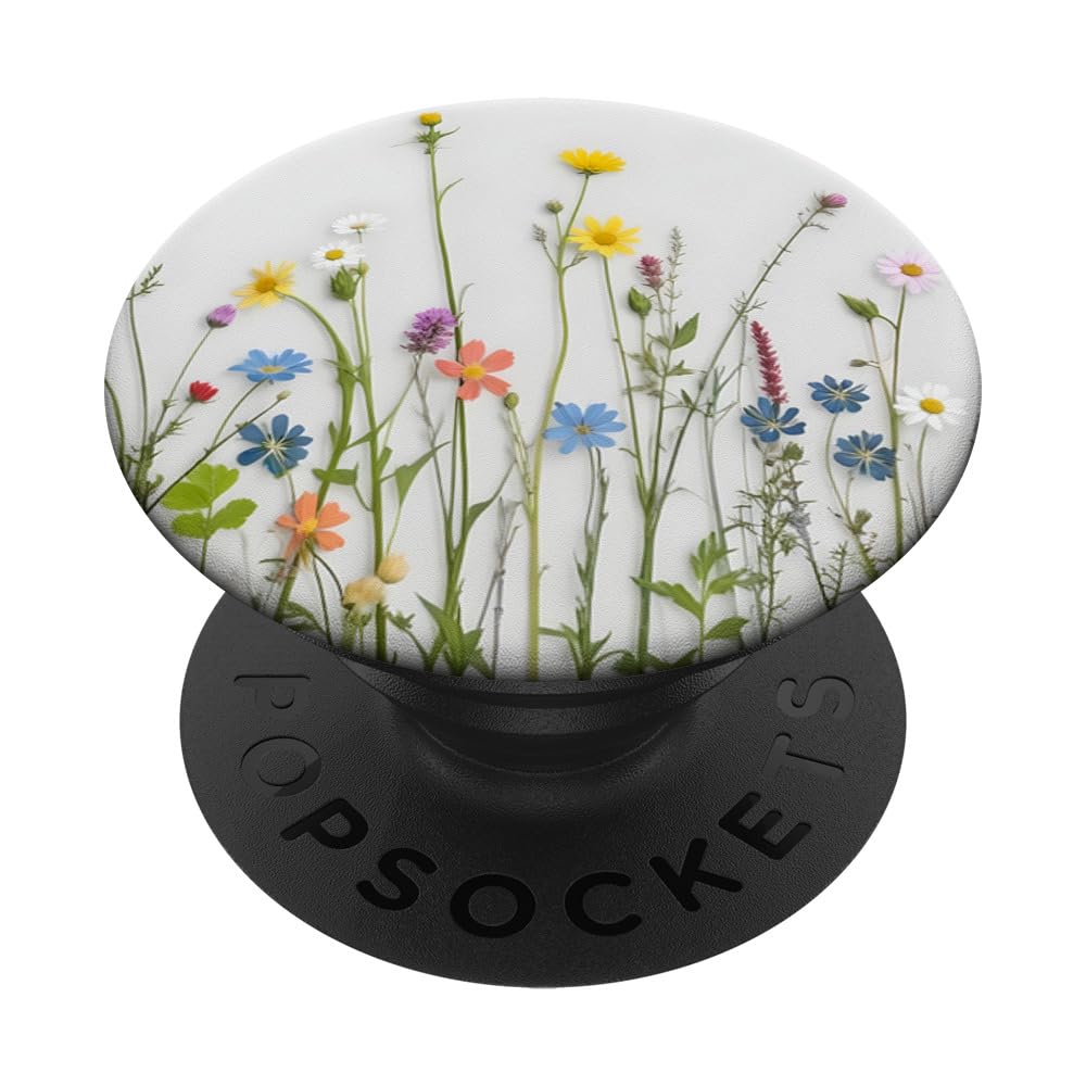 Flower Bouquet Colorful Wildflowers PopSockets Adhesive PopGrip