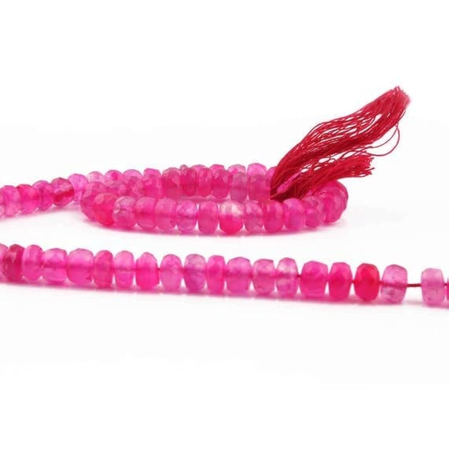 Calcédoine rose perles facettées LKBEADS 6mm de qualité supérieure pour joaillerie fine