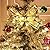 GIHOO Christmas Tree Decorations String Lights 32ft 100 LED Lights Copper Wire Ribbon Bows Lights for Party Weddings Holiday Christmas Tree Decorations (Gold Warm Light Battery Powered)